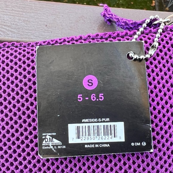 Home-Slippers-Purple Mesh travel slippers by “ Side Kicks”, -Size-5-6.5, NWT - Picture 3 of 10